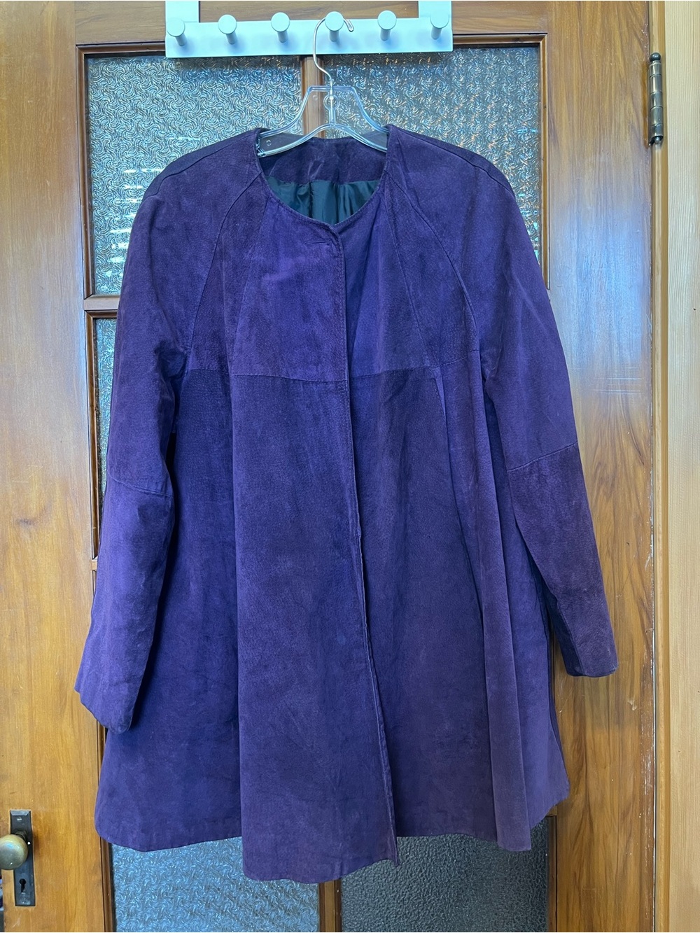 Vintage Purple Suede A-Libe Women's Coat